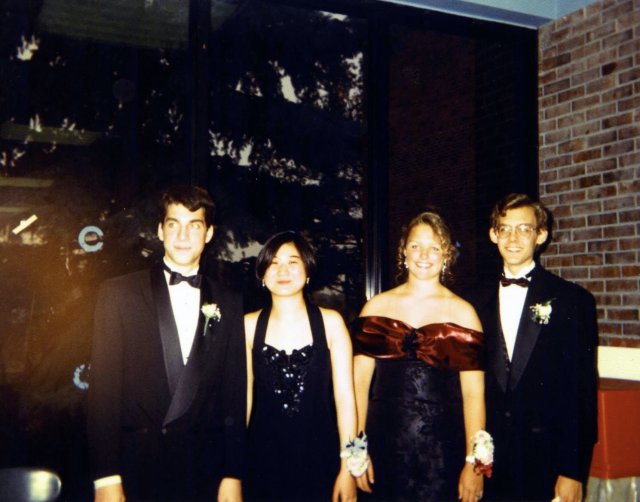 1994-06 Junior Prom Bil Giselle Gretchen and Russ.jpg